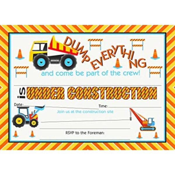 Construcción fiesta grande invitaciones 20_1