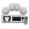 Juego de altavoces receptores de radio marinos de 12 V_1