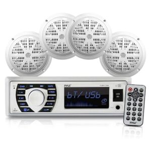 Juego de altavoces receptores de radio marinos de 12 V_1