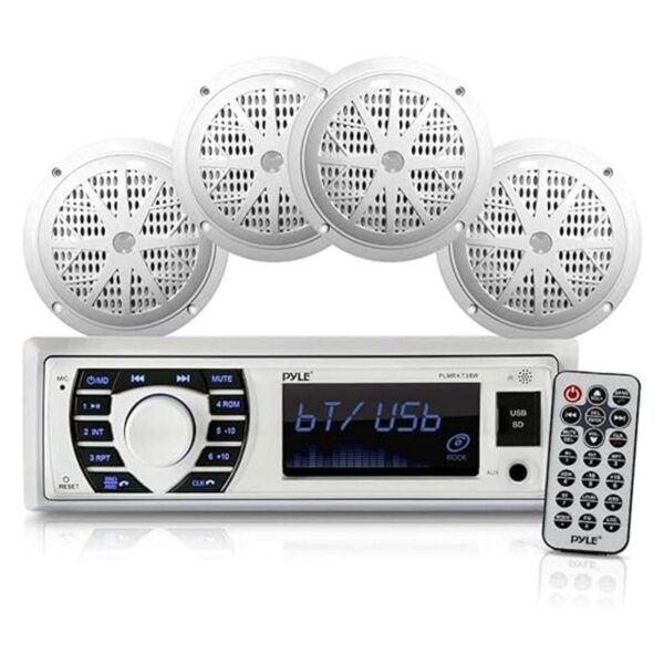 Juego de altavoces receptores de radio marinos de 12 V_1
