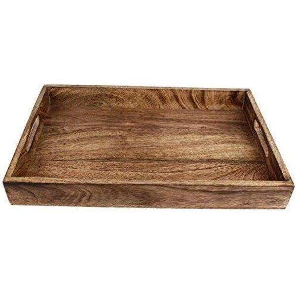 GoCraft Bandeja de madera clásica hecha a mano tamaño_2