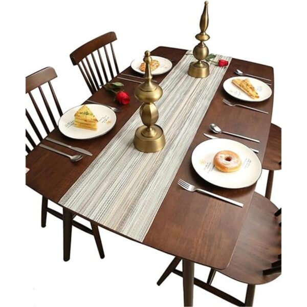 Aothpher Camino de mesa rectangular de PVC resistente al_3