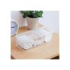Sooyee Qtip Organizador rectangular de algodón con tapa
