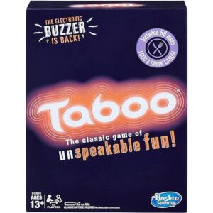 Hasbro Gaming Juego de mesa de fiesta tabú con zumbador_1