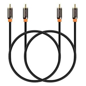 FosPower RCA macho a RCA macho 24 K Conectores Chapados_1