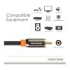 FosPower RCA macho a RCA macho 24 K Conectores Chapados_5