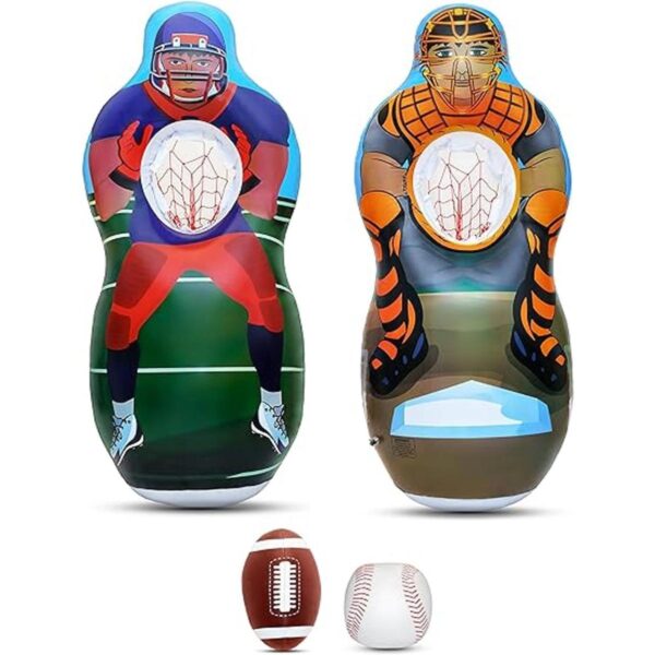 ImpiriLux Blanco inflable de lanzamiento de fútbol y_1