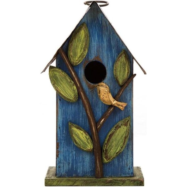 Glitzhome casa para pájaros de madera.