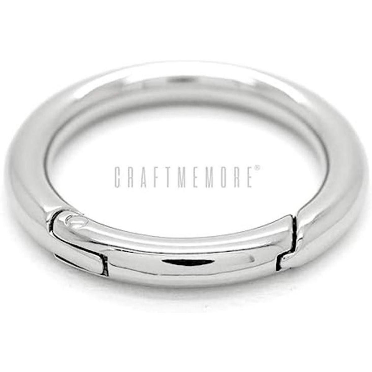 CRAFTMEMORE Anillo tórico de metal con apertura de