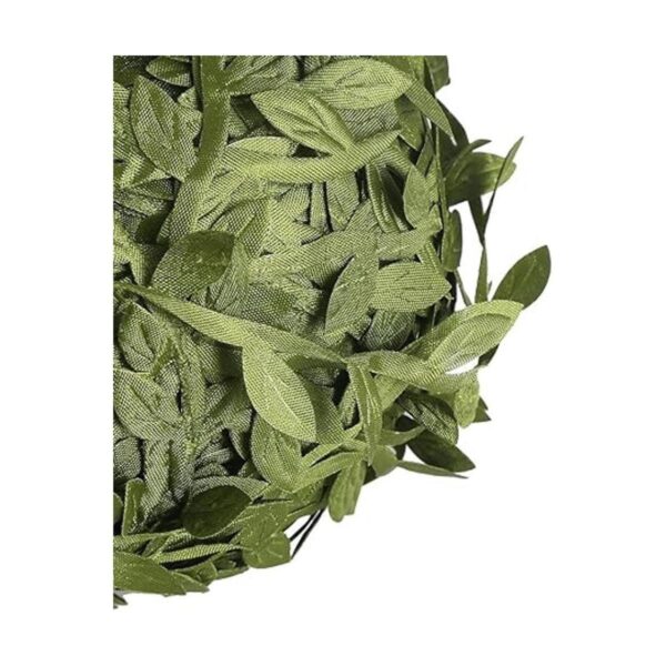 DECORA Cinta de hojas de seda artificial verde de 82