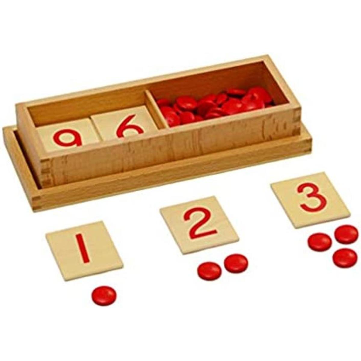 Montessori tarjetas y contadores