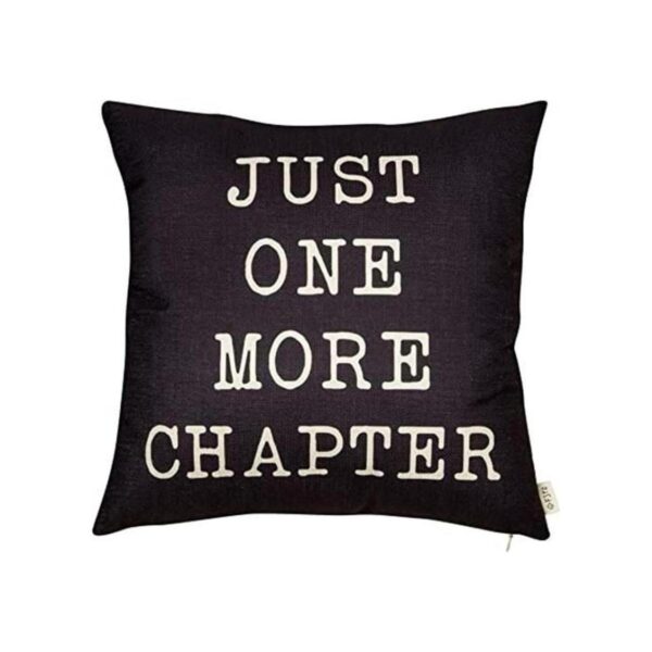Fjfz Just One More Chapter Funda de cojín decorativa de