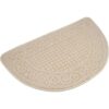 Olpchee Tapete semicircular antiderrapante para cocina