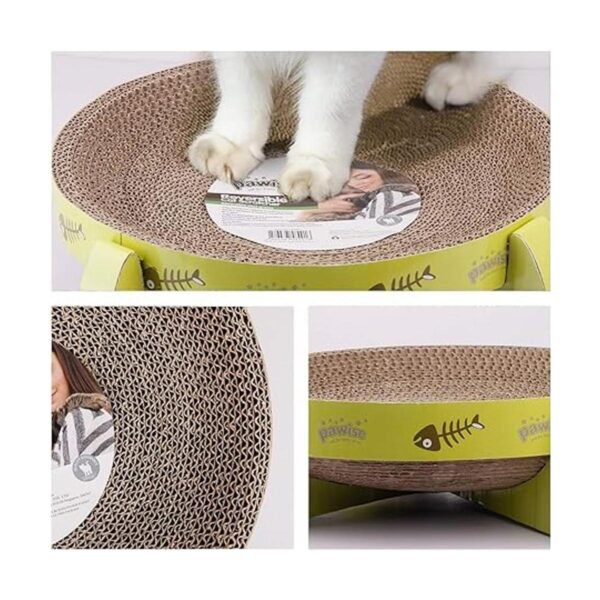 PAWISE Rascador de gatos de cartón reversible almohadilla