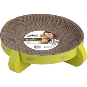 PAWISE Rascador de gatos de cartón reversible almohadilla