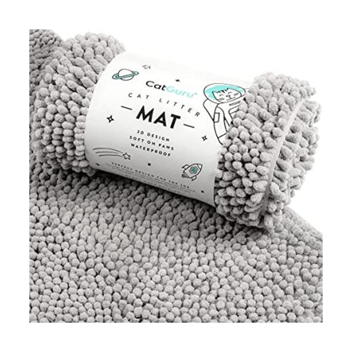 CatGuru Tapete de arena para gatos mediano extra grande
