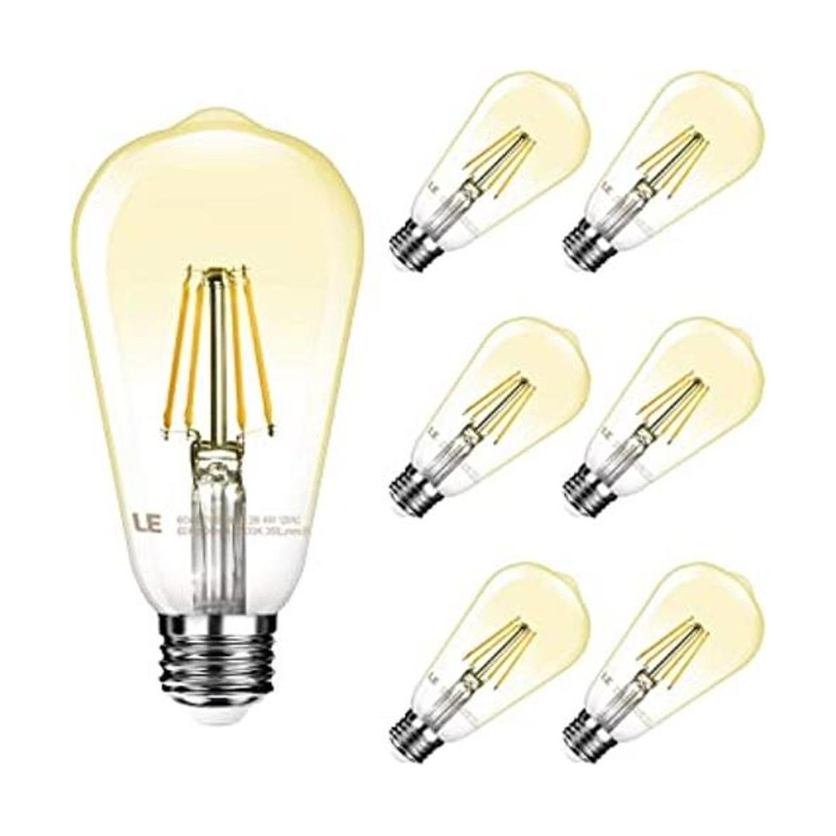 LE ST64 E26 Bombillas LED Edison vintage regulables 4