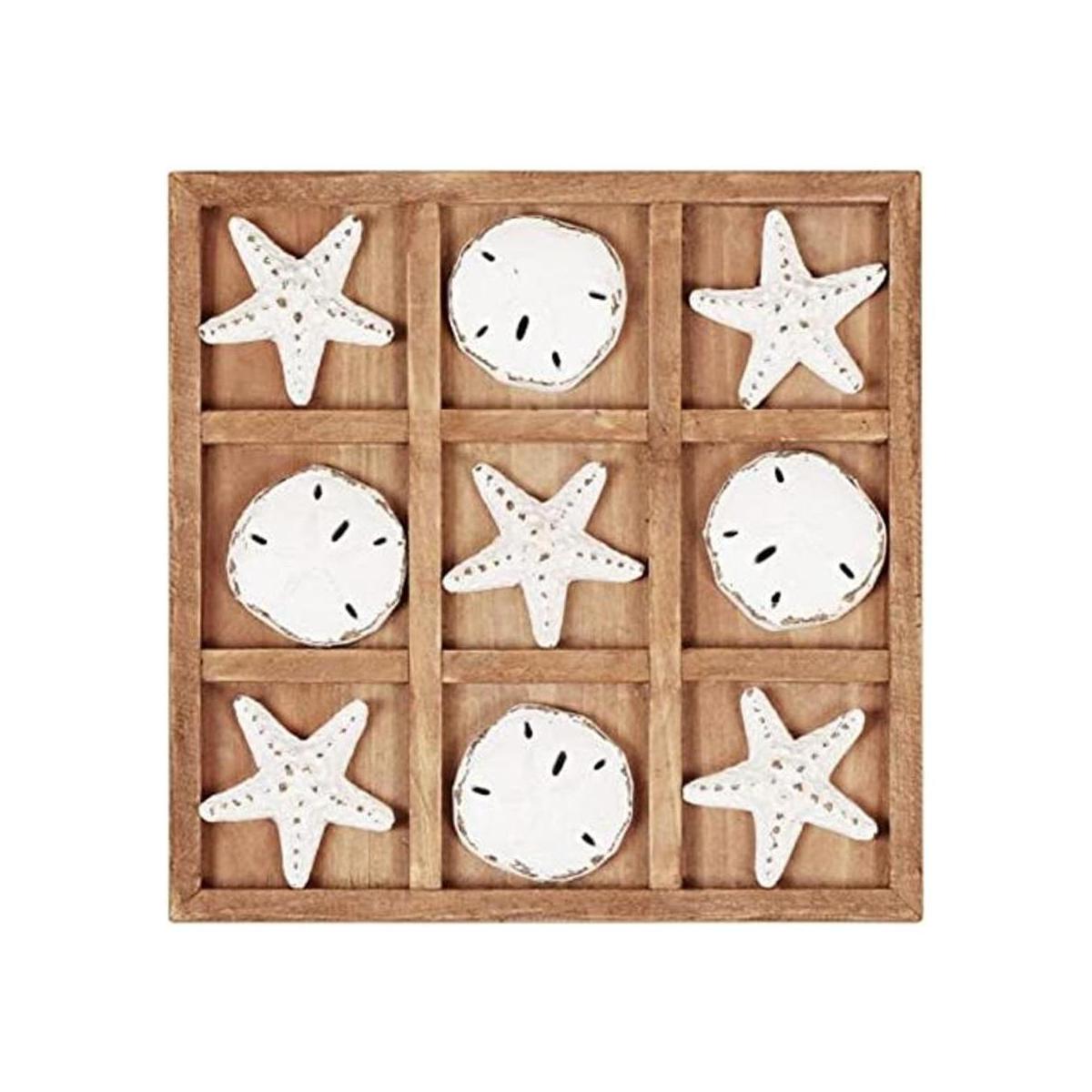 NIKKY HOME Juego de viaje de madera para playa Tic Tac