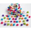 SOOKOO Cinta de costura hecha a mano con pompones de arco_2