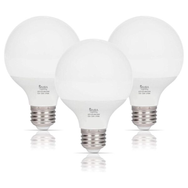 Simba Lighting G25 G80 Bombilla LED para baño espejo de