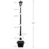 Kemeco ST4311AHP Lámpara solar de aluminio fundido de 6_4