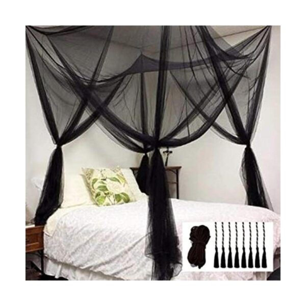 Comtelek Mosquitera para toldo de cama cuatro cortinas de