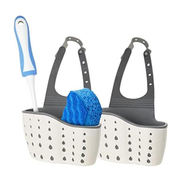 Soporte de esponja para grifo de cocina paquete de 2_1