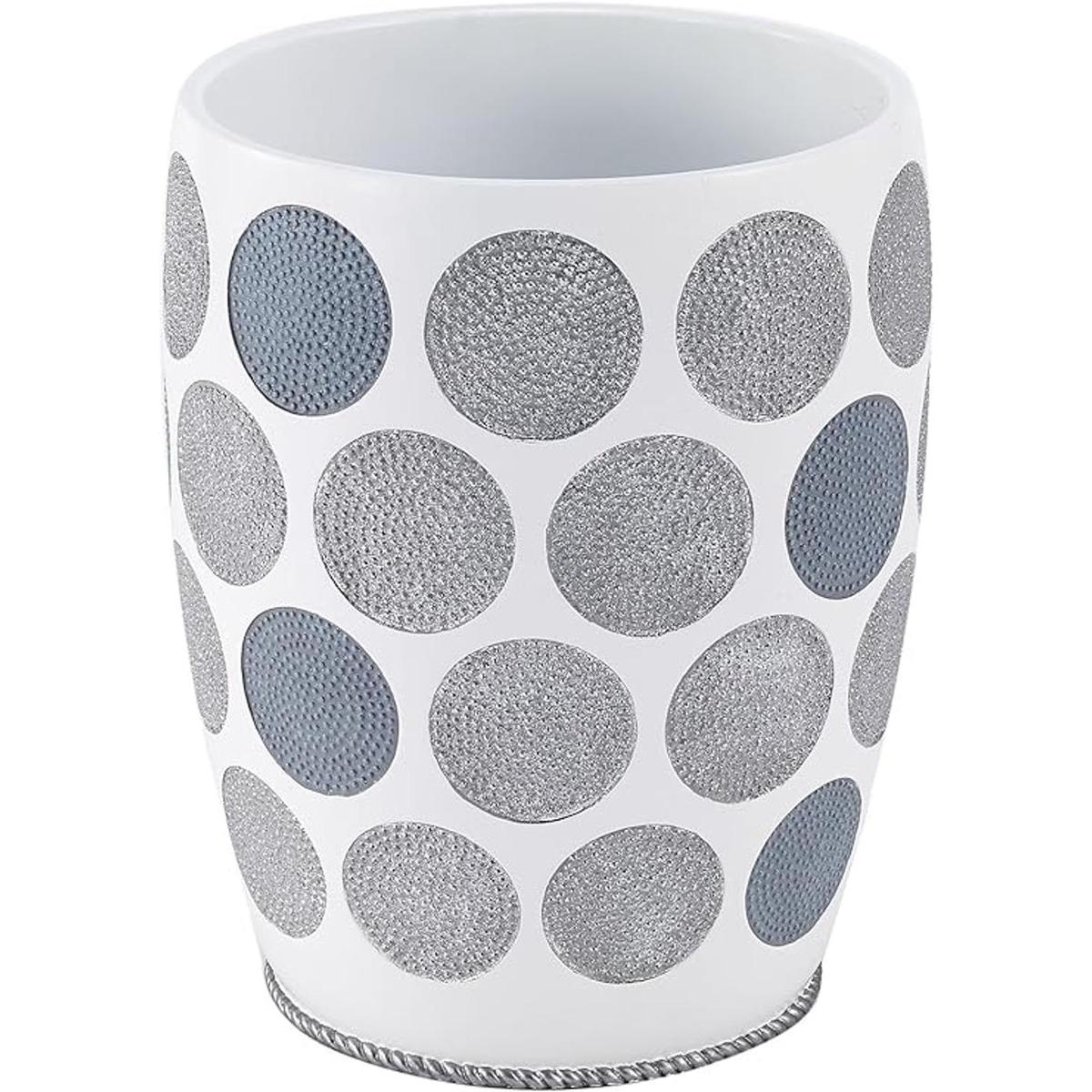 Avanti Linens 13870F WHT Cubo de basura decorativo color