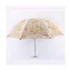 Honeystore Sombrilla bordada con flor 3D plegable UV con_3