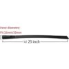 EZ SPARES Accesorio flexible de repuesto de 25 pulgadas de