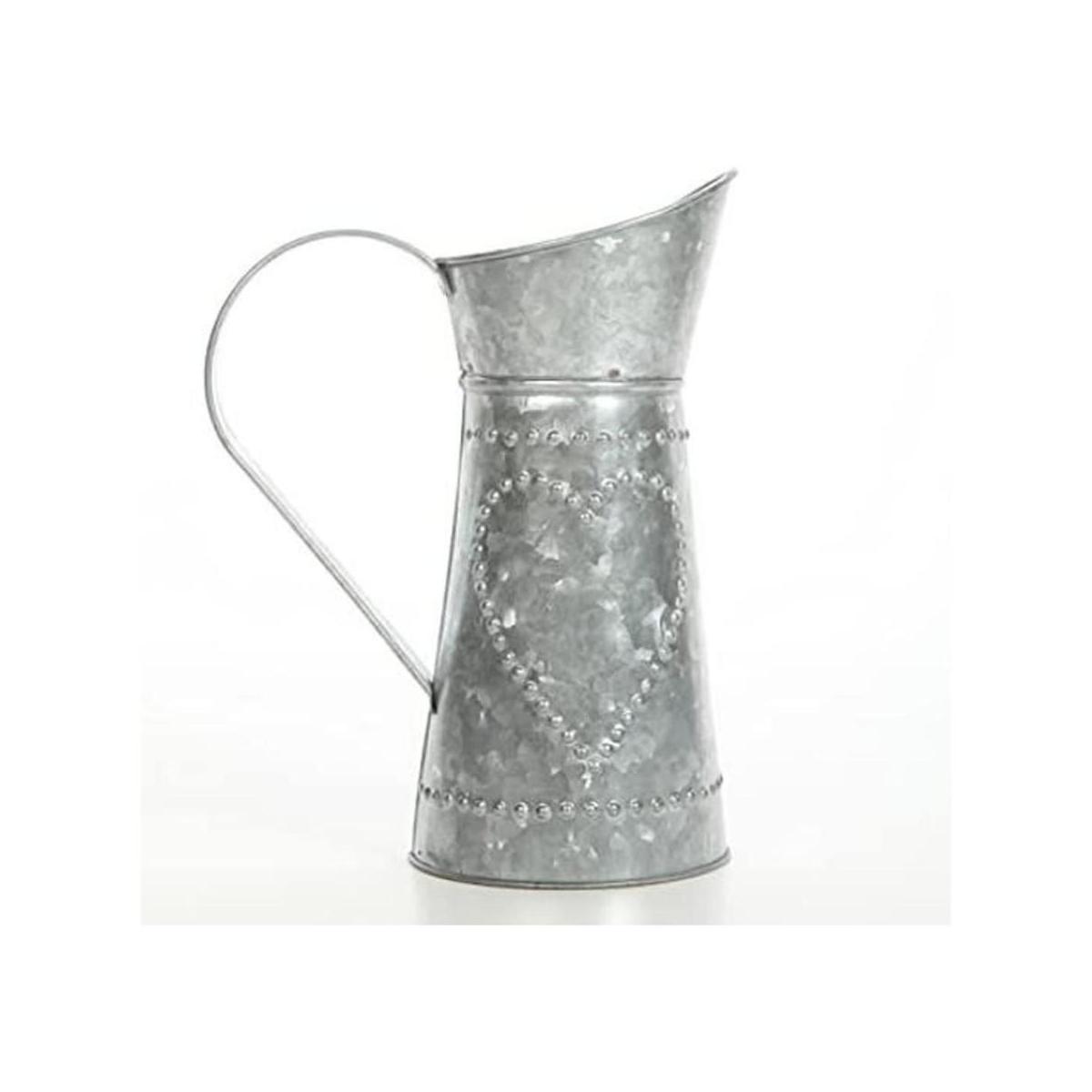 Hosley Jarra decorativa galvanizada de 9.25 pulgadas de