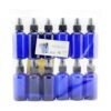 Botellas de espray de niebla fina de plástico azul de 4