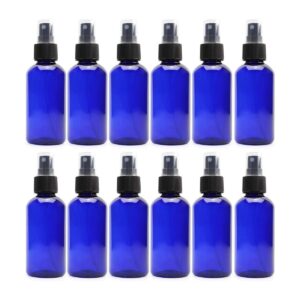Botellas de espray de niebla fina de plástico azul de 4
