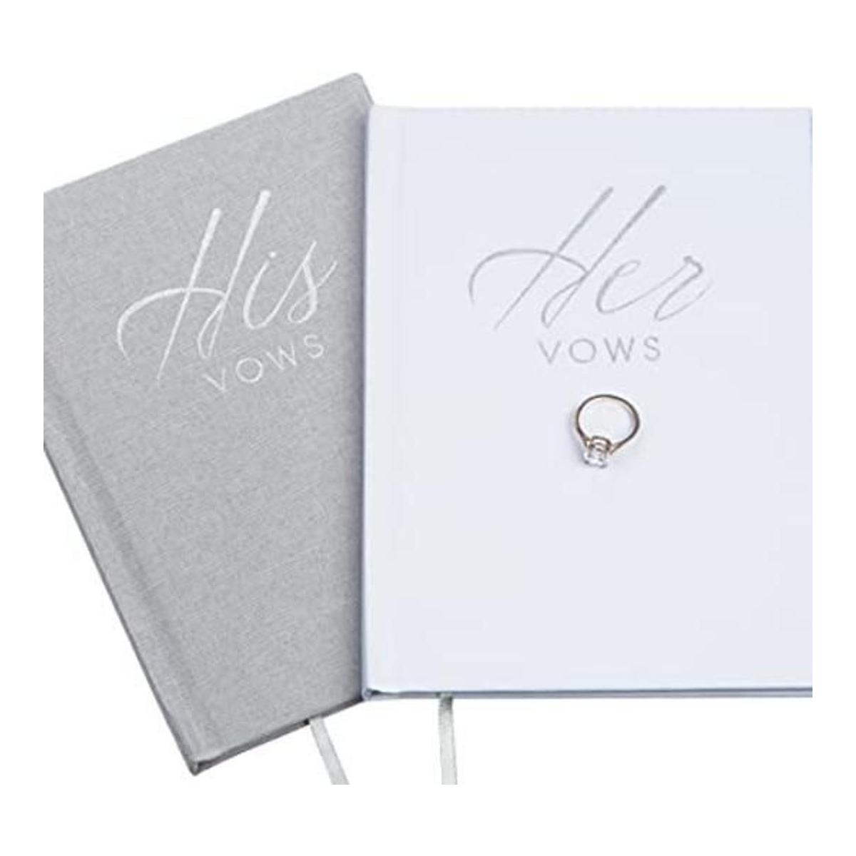 FLUYTCO Libro de votos de boda Keepsakes juego de 2