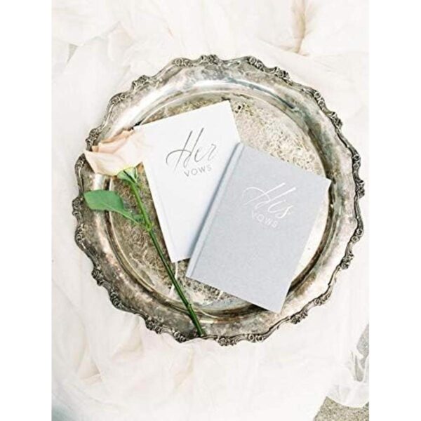 FLUYTCO Libro de votos de boda Keepsakes juego de 2_3