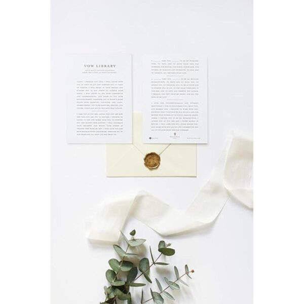 FLUYTCO Libro de votos de boda Keepsakes juego de 2_4