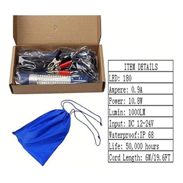 JL Sport Luz de pesca submarina 12 V24 V super brillante