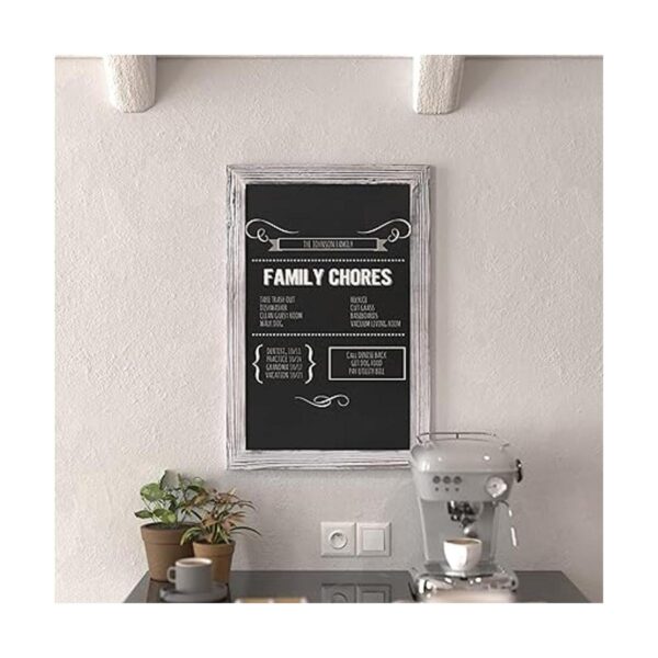 HBCY Creations Pizarras magnéticas de pared estilo rústico