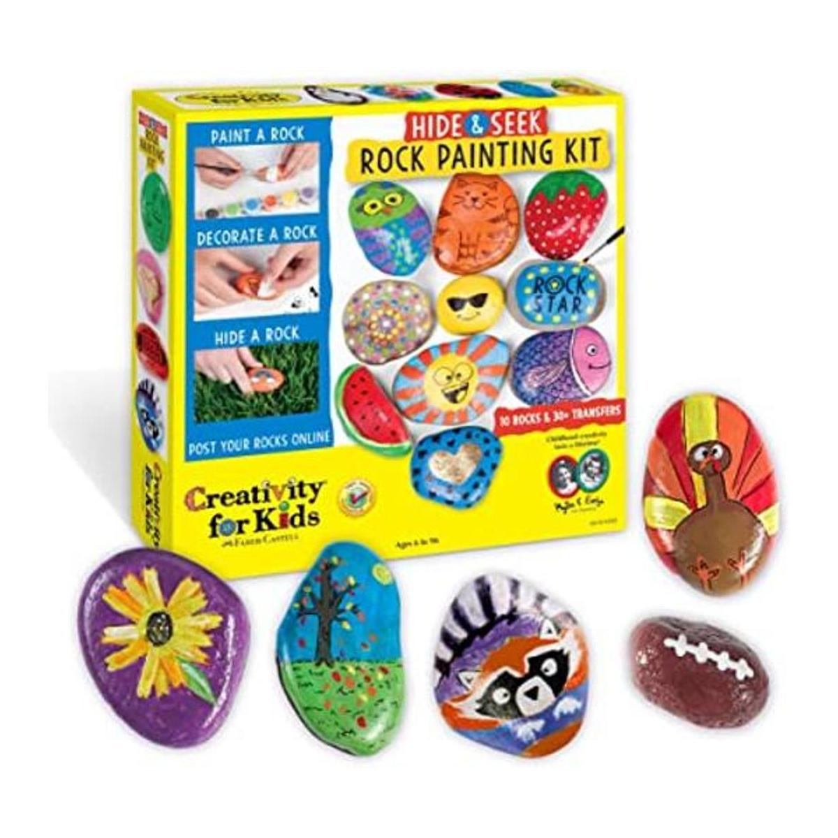 Creativity for Kids Hide Seek Kit de pintura rupestre
