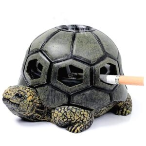 Monsiter QE Ceniceros de tortuga para cigarrillos bonita