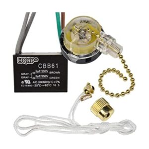 HQRP Kit de condensador de ventilador de techo CBB61