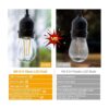 BRIMAX Bombillas LED Edison S14 de 2 W para exteriores_4