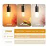 BRIMAX Bombillas LED Edison S14 de 2 W para exteriores_3