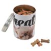 Paw Prints Tin Treat Container Bulldog