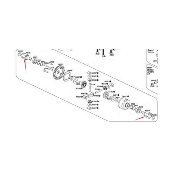 Para 18 HPI 86248 Savage Flux HP XL Upgrade parte Acero_4