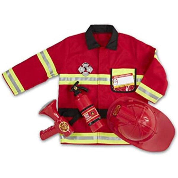 Melissa Doug Conjunto de disfraz de jefe de bomberos_1