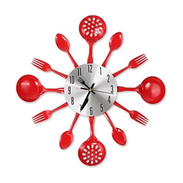 Cigera Reloj de pared de cubiertos de cocina de 14