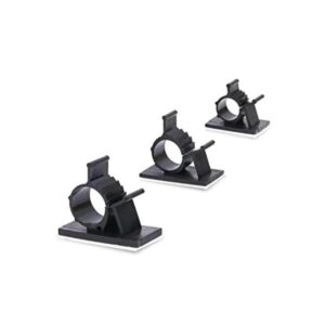 Rustark 100 clips de cable autoadhesivos ajustables de 3_1