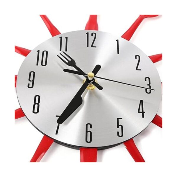 Cigera Reloj de pared de cubiertos de cocina de 14