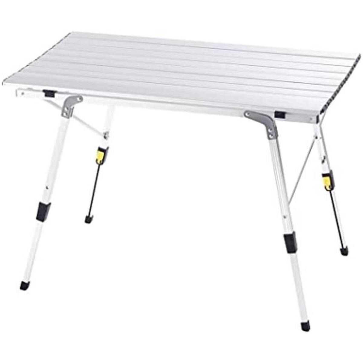 CampLand Mesa plegable ajustable de aluminio ligera
